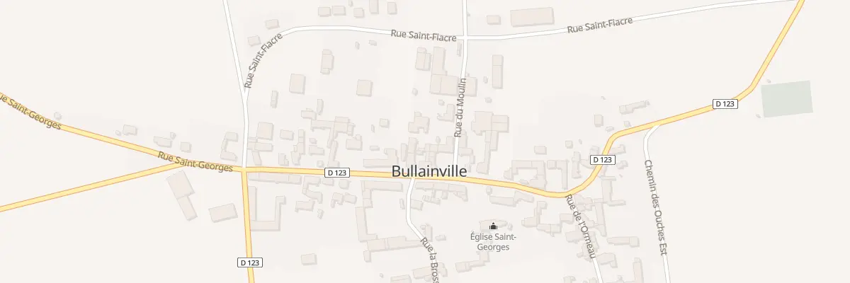 Plan du 1 Rue du Moulin à Bullainville