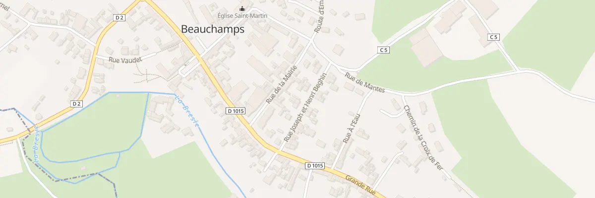 Plan du 5 Rue Joseph et Henri Beghin à Beauchamps