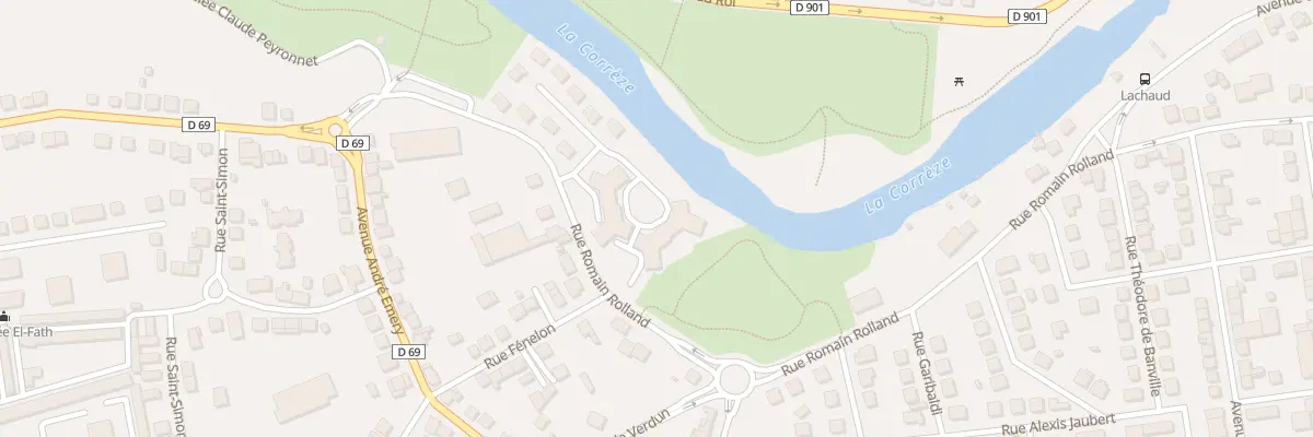 Plan du 9034 Rue Romain Rolland à Brive-la-Gaillarde