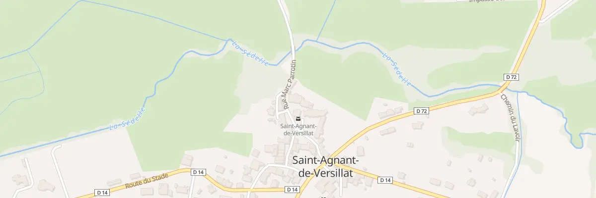 Plan du 12 Rue Marc Parrotin à Saint-Agnant-de-Versillat