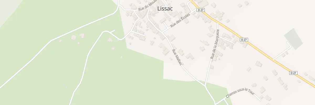 Plan du 24 Rue Malbec à Lissac