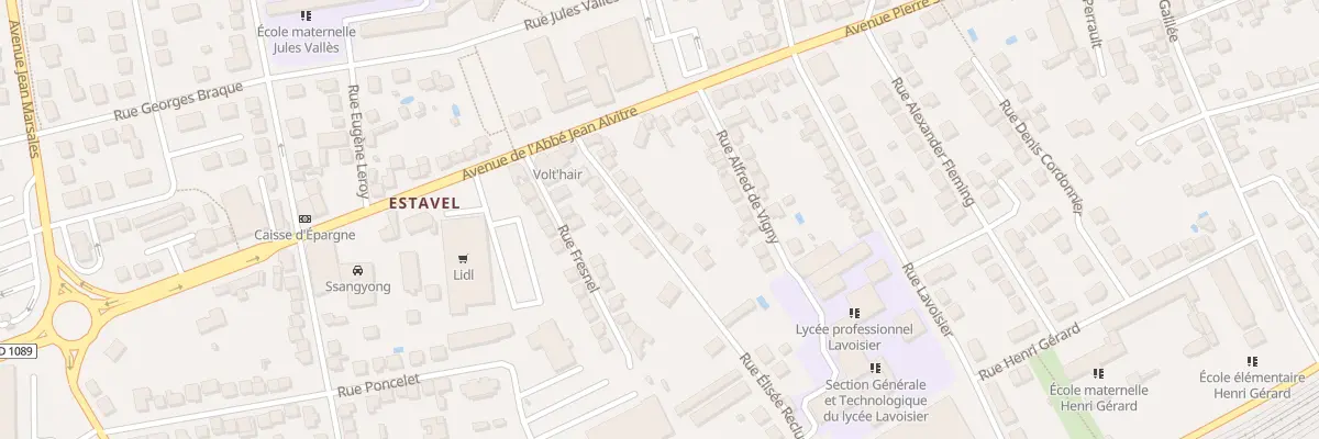 Plan du 15 Rue Elisee Reclus à Brive-la-Gaillarde