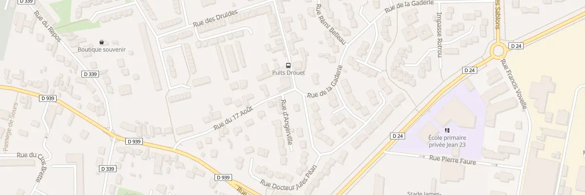 Plan du 24T Rue du Puits Drouet à Chartres