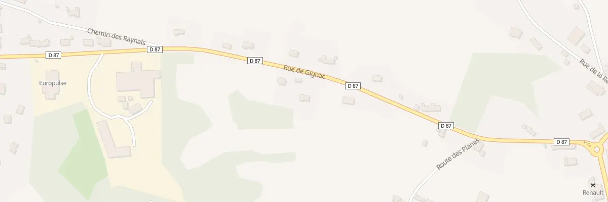 Plan du 5329F Rte de Gignac à Cressensac-Sarrazac