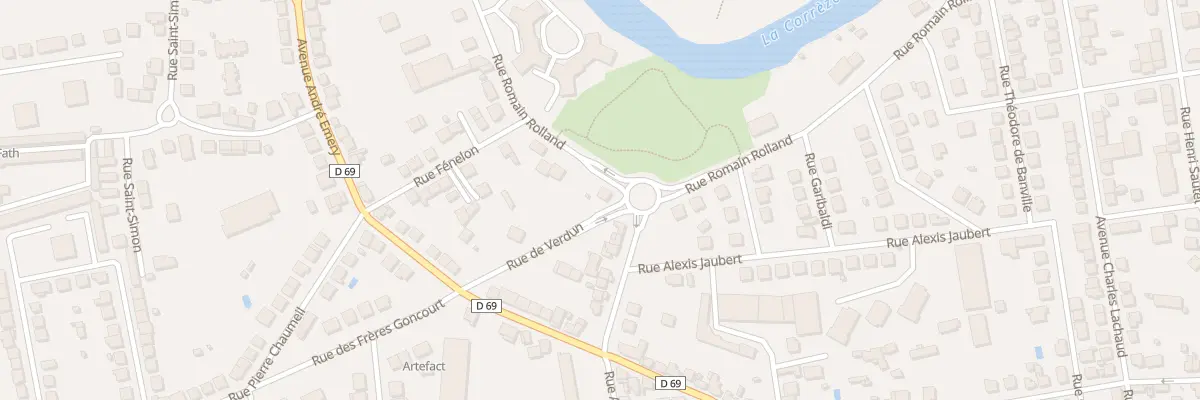 Plan du 109 Rue Romain Rolland à Brive-la-Gaillarde