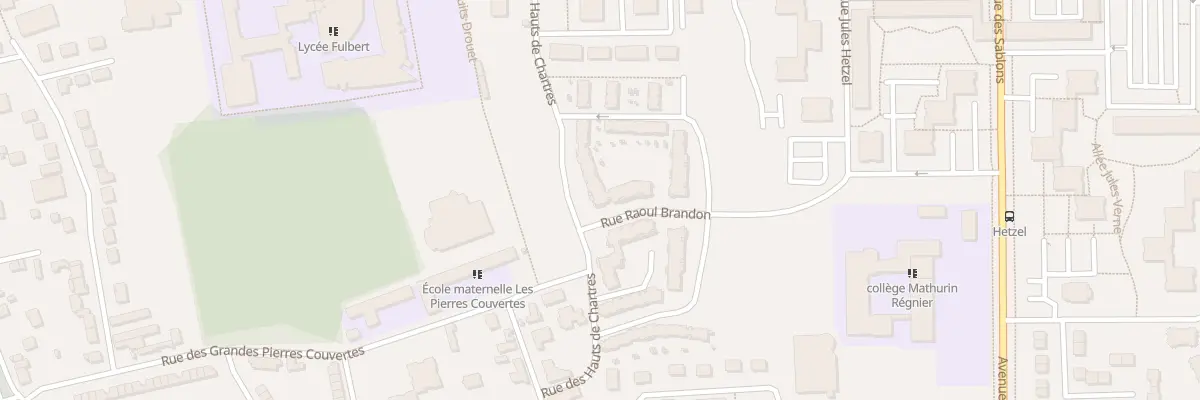 Plan du 1 Rue Raoul Brandon à Chartres