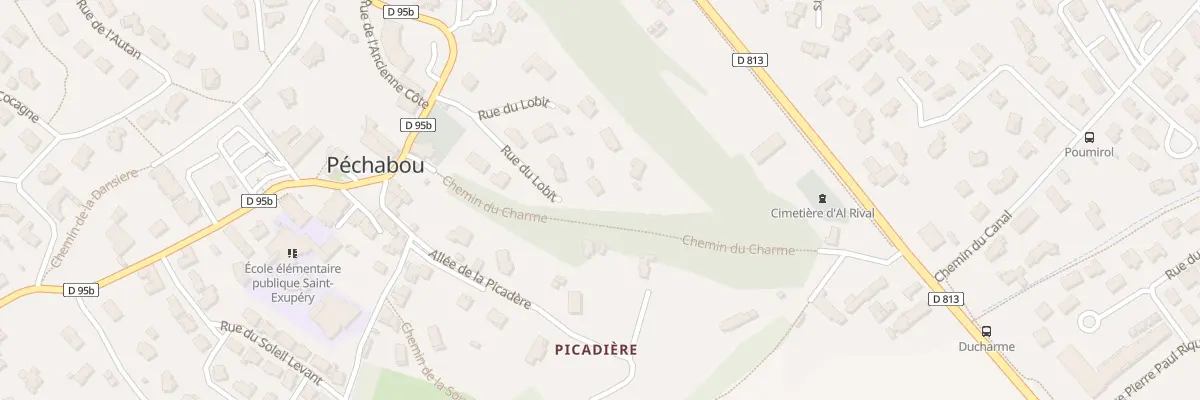 Plan du 9002 De Lobit à Péchabou