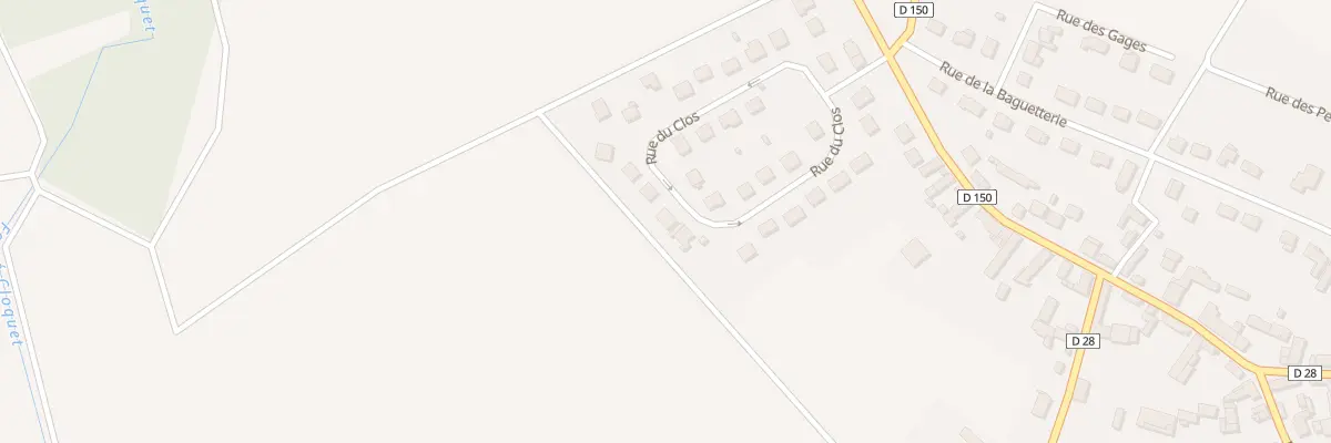 Plan du 16 Rue du Clos à Corancez