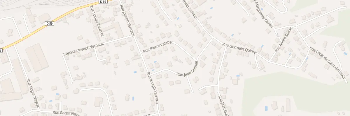Plan du 7 Rue Pierre Valette à Brive-la-Gaillarde
