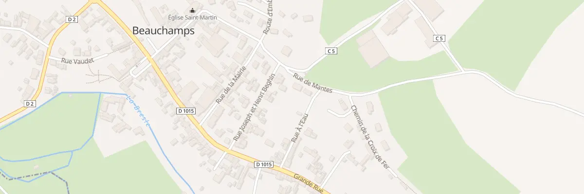 Plan du 10 Rue de Mantes à Beauchamps