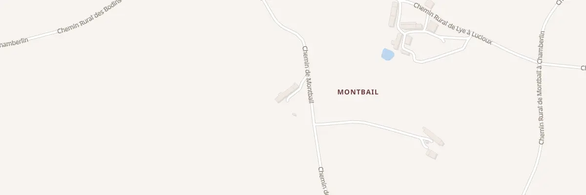 Plan du 254 Che de Montbail à Lye