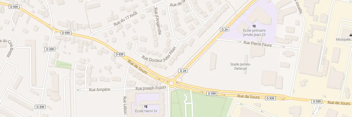 Plan du 16 Rue du Docteur Jules Pean à Chartres