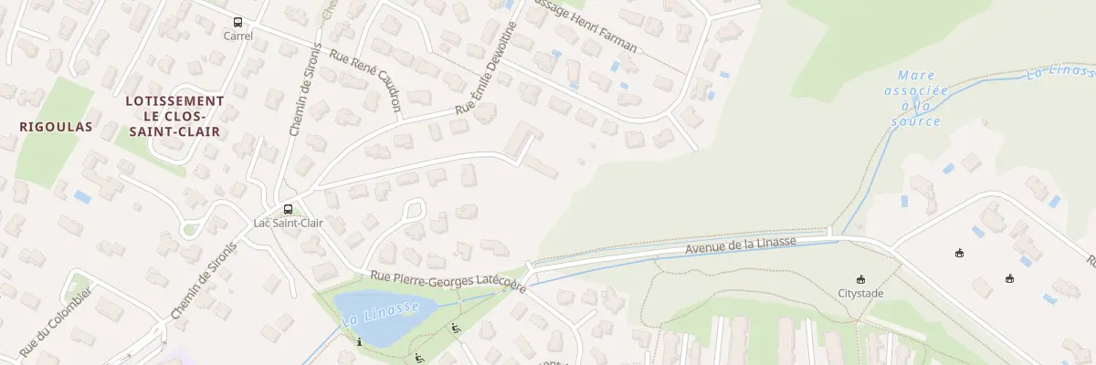 Plan du 2 Rue Émile Dewoitine à Balma