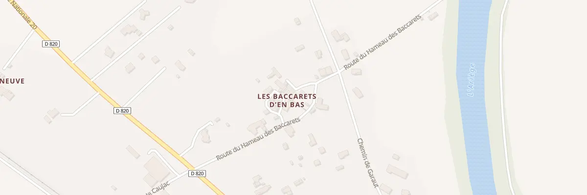 Plan du 281 Ham des Baccarets d’En Bas à Cintegabelle