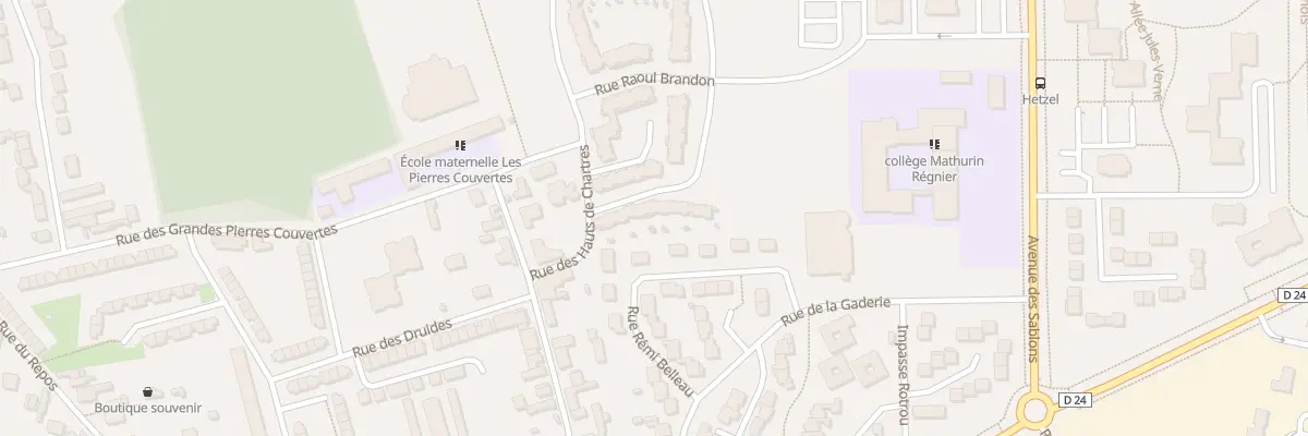Plan du 14 Rue Raymond Isidore à Chartres