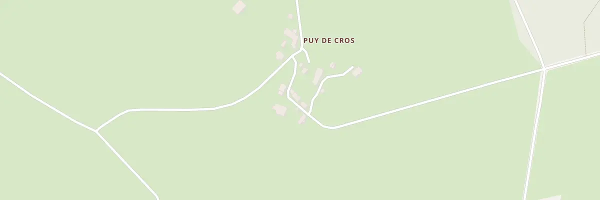 Plan du 6 Puy de Cros à Fursac