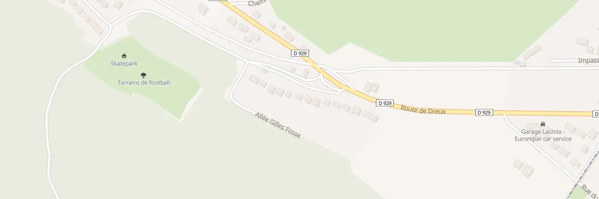 Plan du 9 All Gilles Fosse à Chaudon