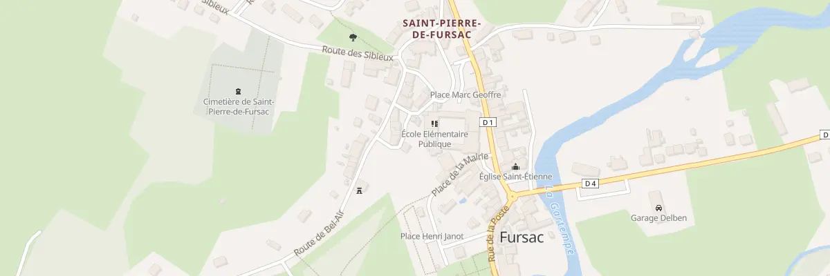 Plan du 5 Rte du Chateau à Fursac