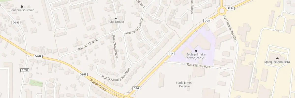 Plan du 10 Rue du Docteur Albert Calmette à Chartres