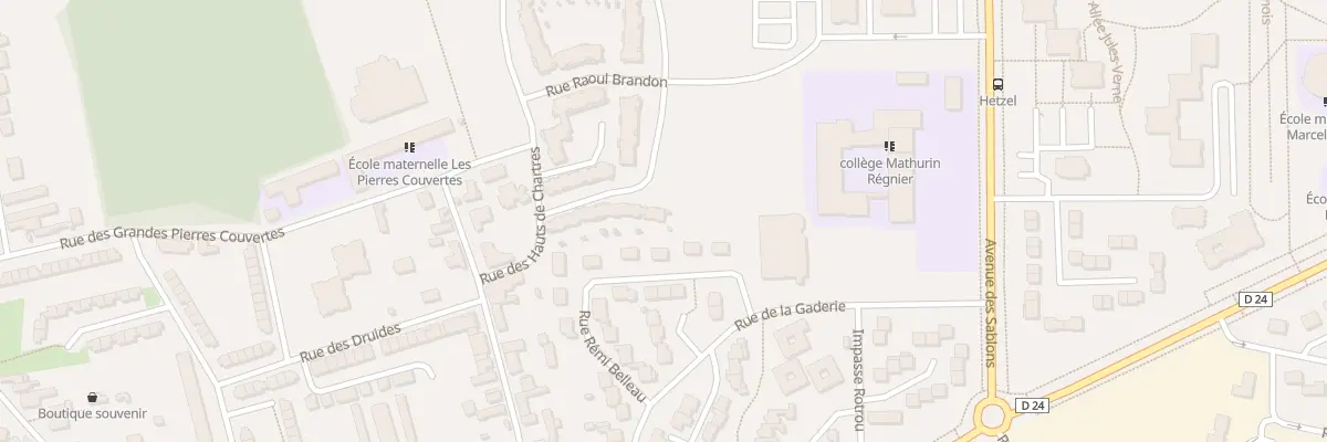 Plan du 28 Rue Raymond Isidore à Chartres