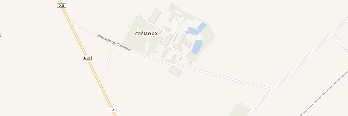 Plan du 1 Imp de Crémoux à Lorges