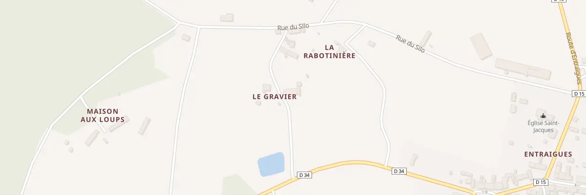Plan du 5112 Le Gravier à Langé