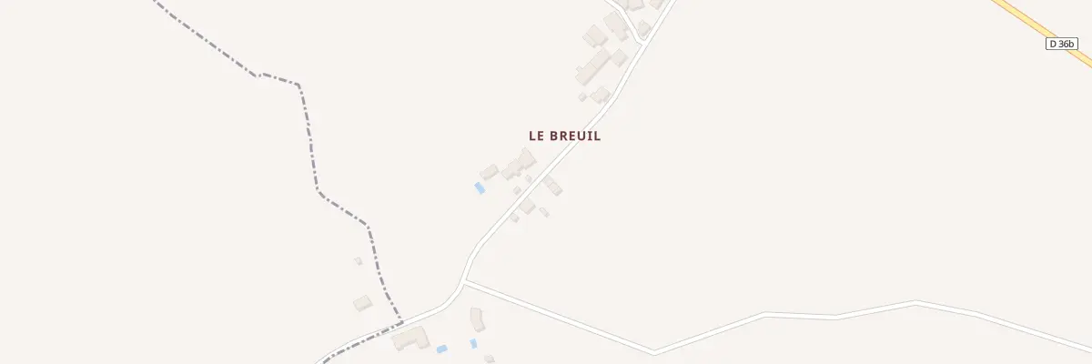 Plan du 1 Le Breuil à Bazaiges
