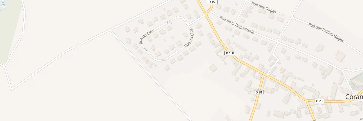 Plan du 12 Rue du Clos à Corancez