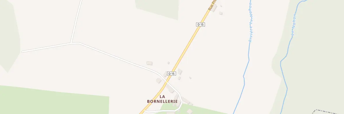 Plan du 2 La Bornellerie à Langé