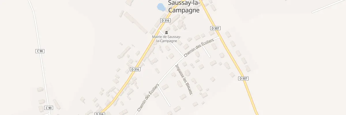 Plan du 5 Rte de la Mairie à Saussay-la-Campagne