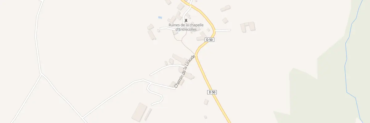 Plan du 5167 Village d’Entrecolles aux Billanges