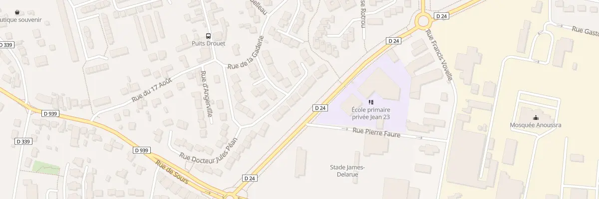 Plan du 36 Rue du Docteur Jules Pean à Chartres