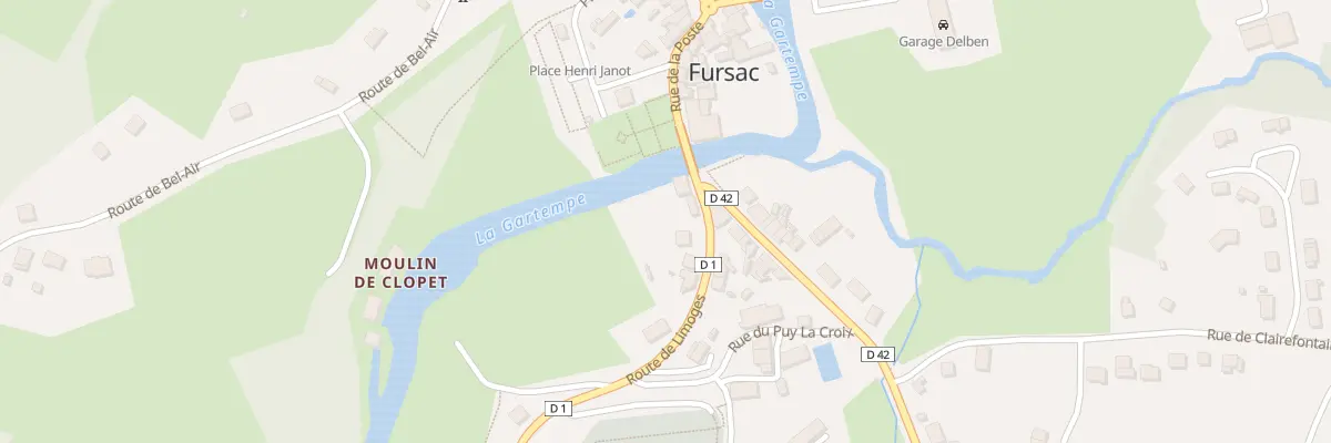 Plan du 4 Rte de Limoges à Fursac