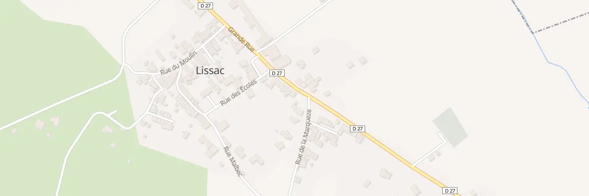 Plan du 22 Rue Grande Rue à Lissac