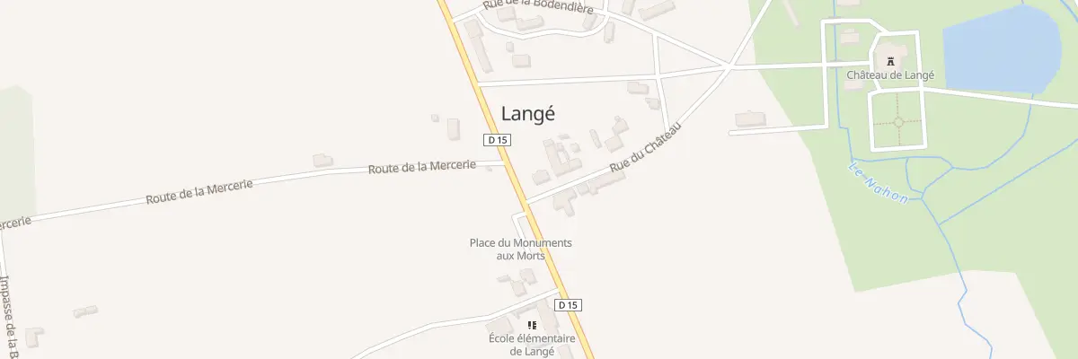 Plan du 1 Rue du Chateau à Langé