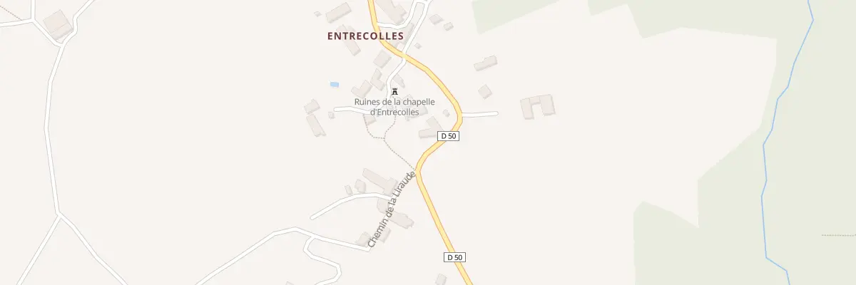 Plan du 5171 Village d’Entrecolles aux Billanges