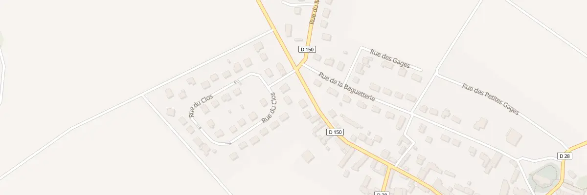Plan du 6 Rue du Clos à Corancez