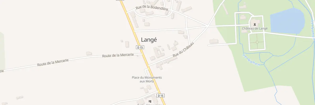 Plan du 3 Rue du Chateau à Langé
