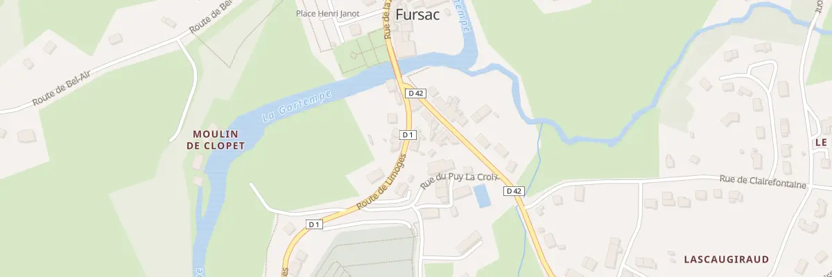 Plan du 5 Rte de Limoges à Fursac