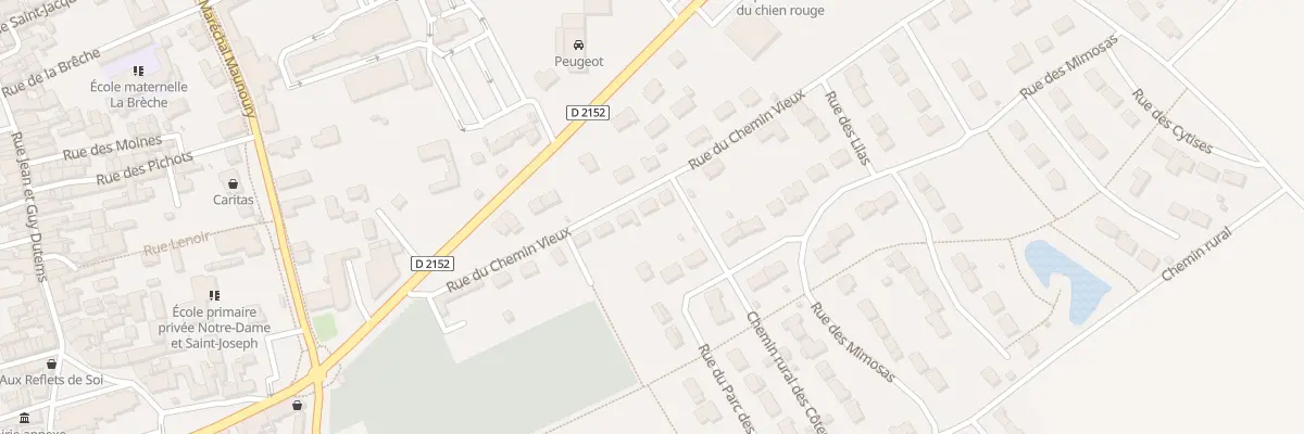 Plan du 16 Rue du Chemin Vieux à Mer