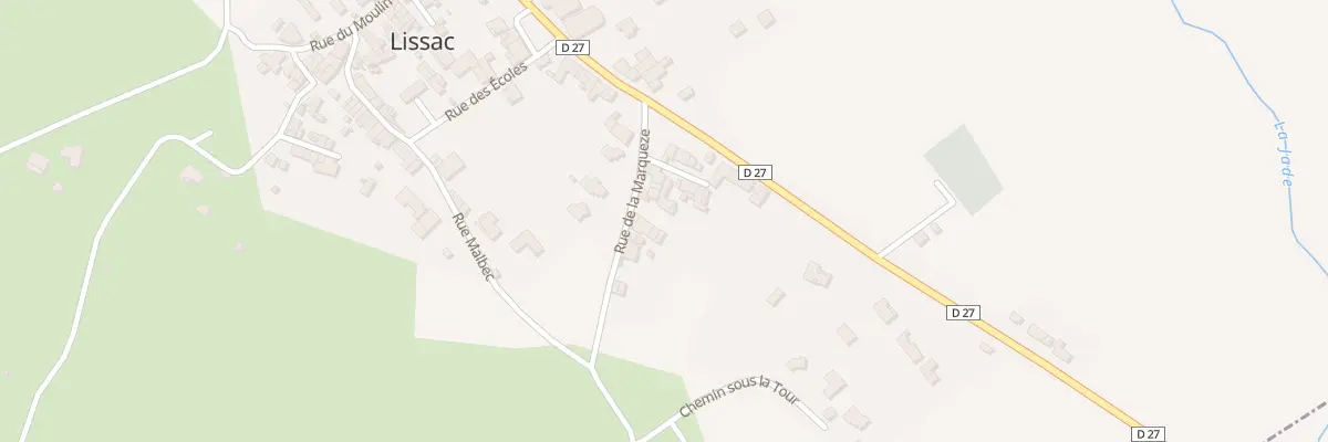 Plan du 3 Rue de Marqueze à Lissac