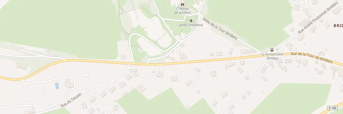 Plan du 25 Rue de La Tour de Bridiers à La Souterraine