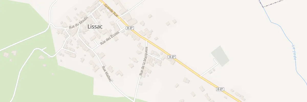 Plan du 1 Imp Marqueze à Lissac