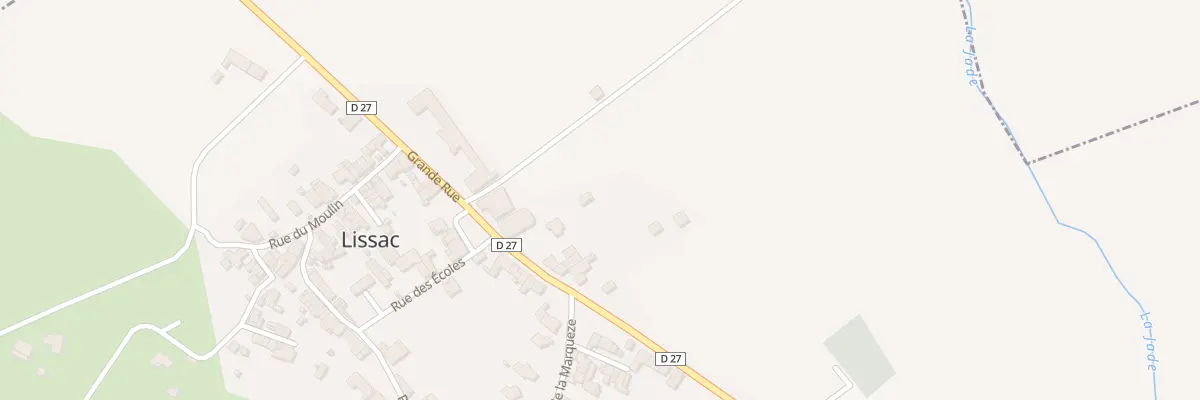 Plan du 5 Rue Grande Rue à Lissac