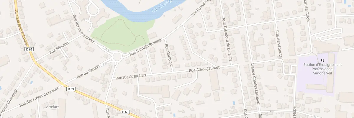 Plan du 7 Rue Garibaldi à Brive-la-Gaillarde