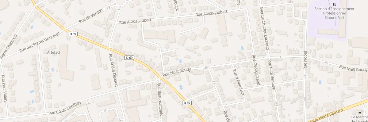 Plan du 96 Rue Noel Boudy à Brive-la-Gaillarde