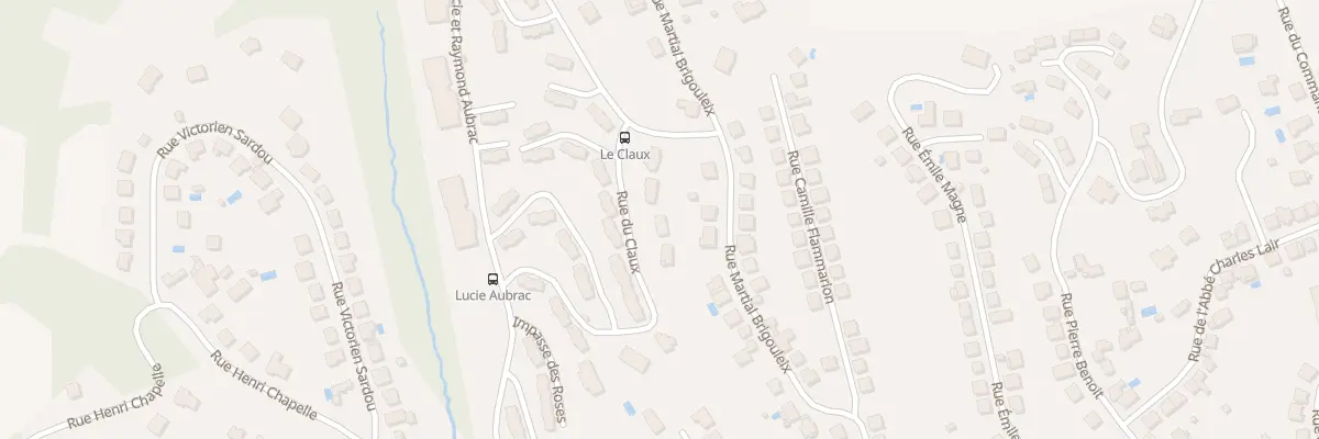 Plan du 20 Rue Du Claux à Brive-la-Gaillarde