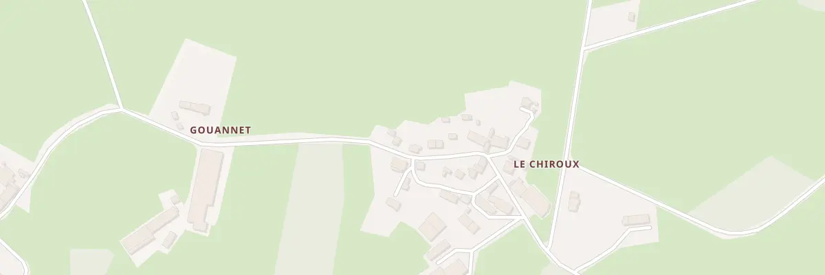 Plan du 2 Le Chiroux à Fursac