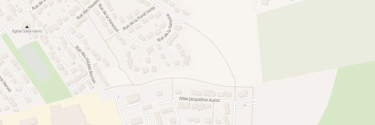 Plan du 25 Rue de la Varenne à Champhol