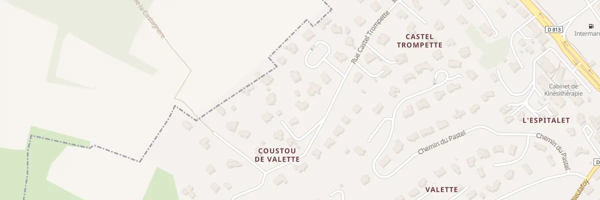 Plan du 22 Rue Castel Trompette à Pompertuzat